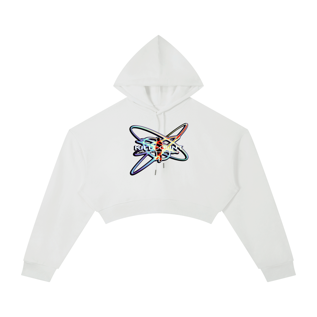 The Digital Cage Cropped Hoodie