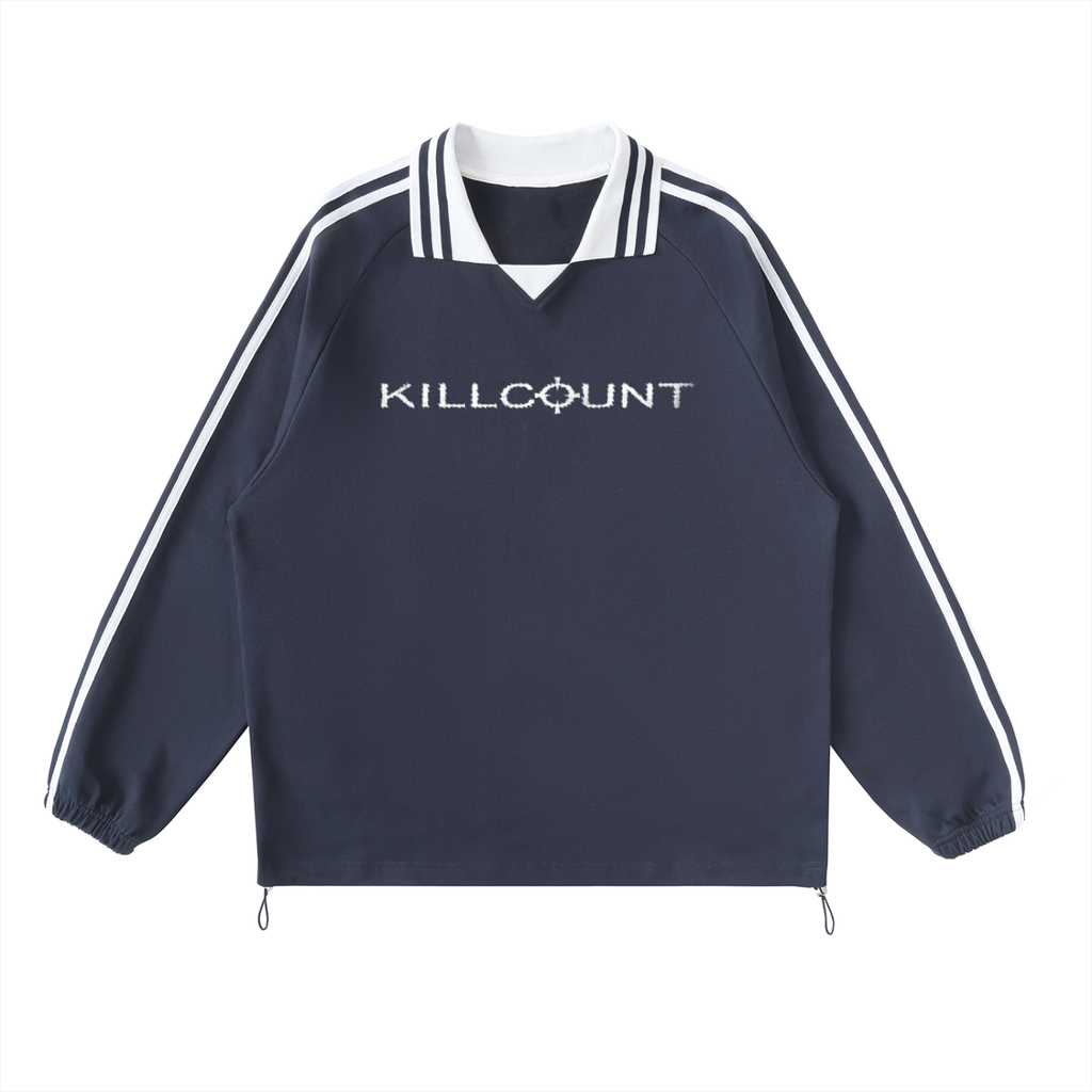 KILLCOUNT x antivillain inc. Collared Sweatshirt