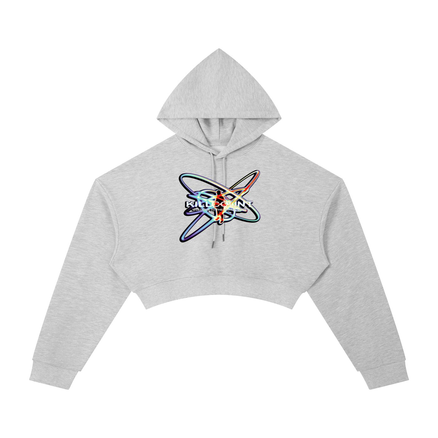 The Digital Cage Cropped Hoodie